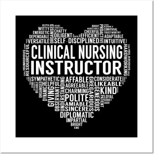 Clinical Nursing Instructor Heart Posters and Art